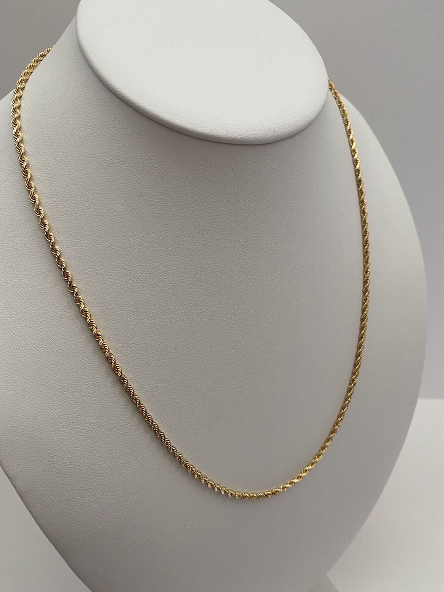 Solid Gold 3.5mm 14k Rope Chain