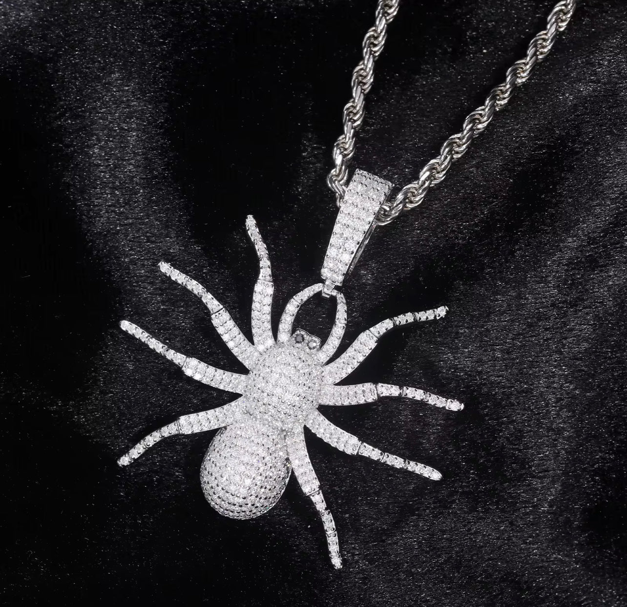 Spider Moissanite Pendant