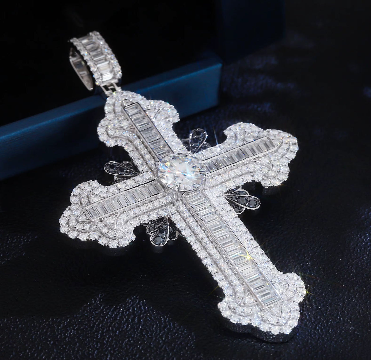 “See The Light” Moissanite Cross Pendant