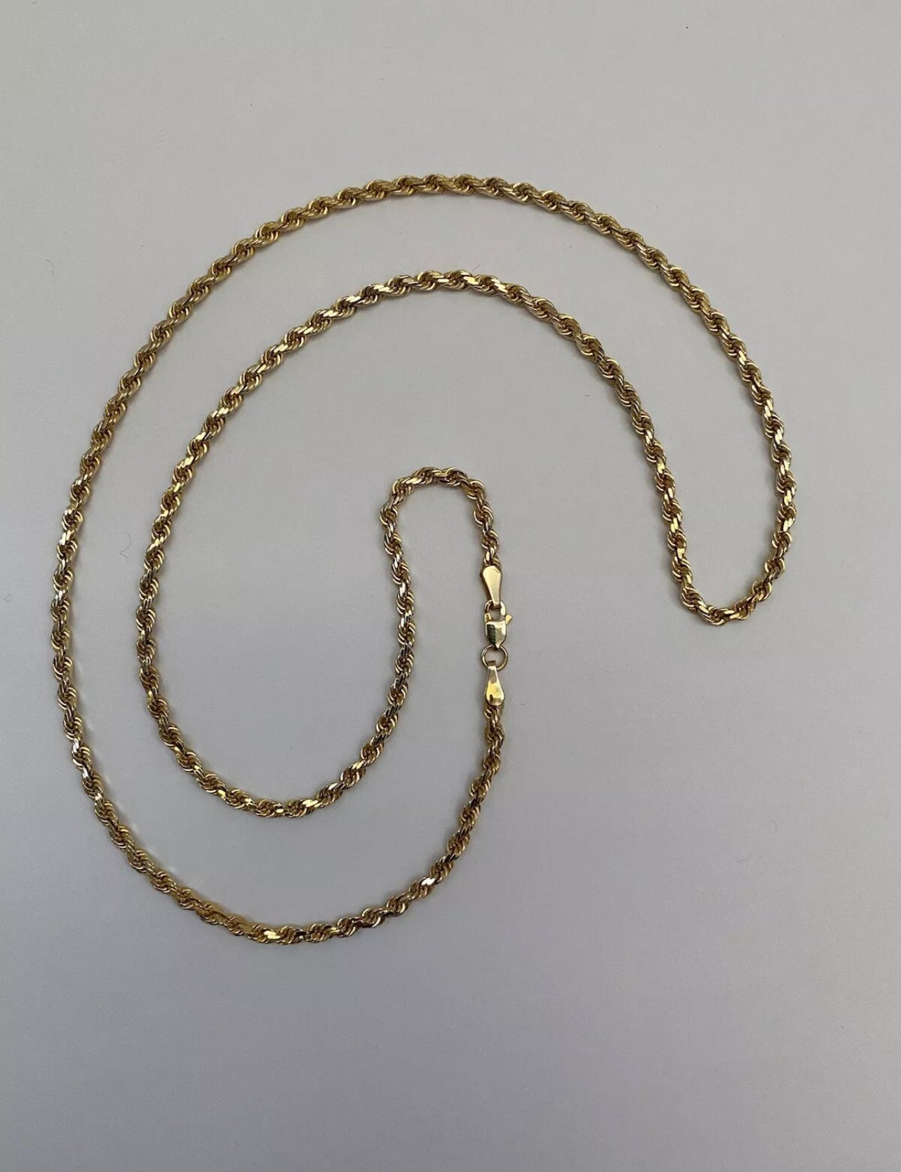 Solid Gold 3.5mm 14k Rope Chain