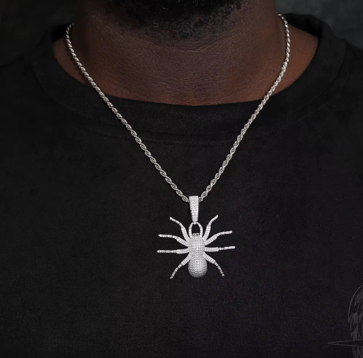 Spider Moissanite Pendant