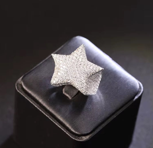 VVS Moissanite Star Ring